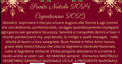 BUONE FESTE DALLA FS-CO.S.P. e dalla PRESIDENZA NAZIONALE CON.A.I.P.PE.