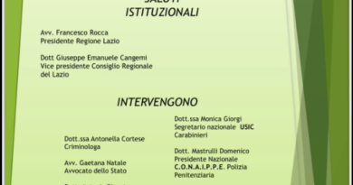 PSICOLOGIA E SINDACATI FORZE ARMATE E DI POLIZIA. ROMA 12.2.2025 Regione Lazio